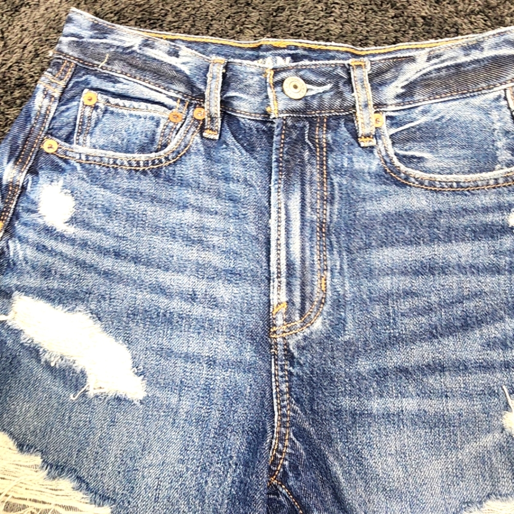 American Eagle Cut Off Denim Shorts Size 0‎ - Picture 5 of 9